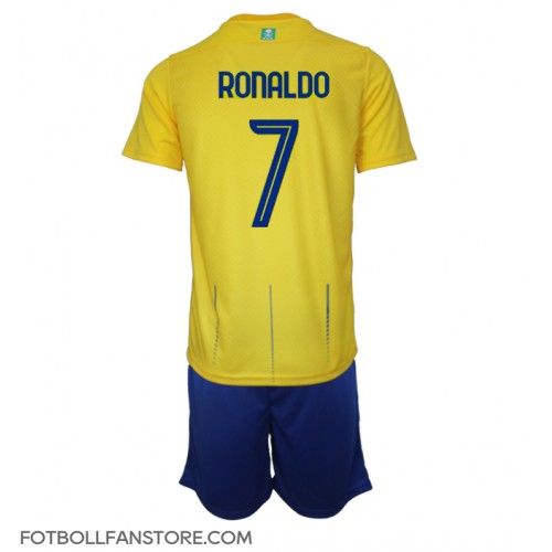 Al-Nassr Cristiano Ronaldo #7 Barnkläder Hemma matchtröja till baby 2023-24 Kortärmad (+ Korta byxor) Billigt